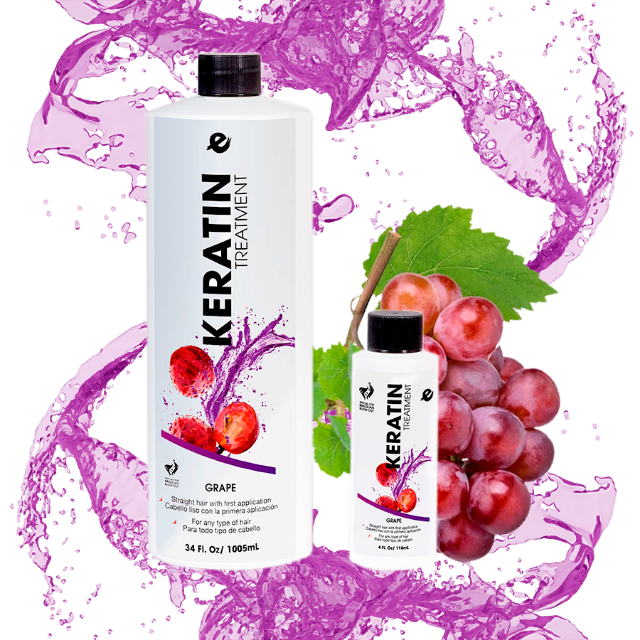 Keratin treatment grape